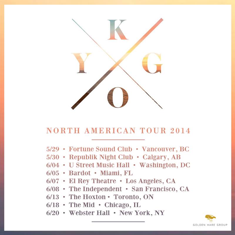 Kygo North American Tour Dates JNTM Just Noise To Me · Just Noise To Me
