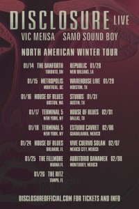 disclosure north america winter tour 2013