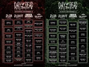 HARD Day of the Dead 2013 Set Times