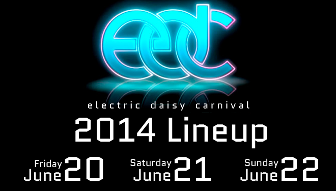 EDC Las Vegas 2014 Compmlete Lineup